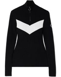 Fusalp - Andromede Striped Ribbed-Knit Half-Zip Sweater - Lyst