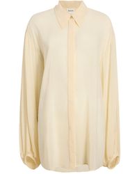 KHAITE - The Bam Long Sleeved Shirt - Lyst
