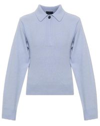 Haikure - Buttoned Polo Knitted Top - Lyst