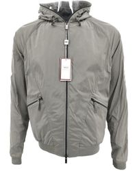 Armani Collezioni - Long-Sleeved Zipper Hat Casual Jacket - Lyst
