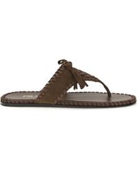 Prada - Braided Thong Sandals - Lyst