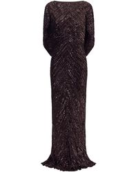 Jenny Packham - Sakari Cape-Effect Embellished Tulle Gown - Lyst
