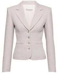 Alessandra Rich - Sequined Single-Breasted Tweed Blazer - Lyst