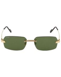 Cartier - Logo Sunglasses - Lyst