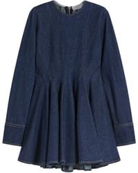 Sportmax - Aereo Mini Denim Dress - Lyst