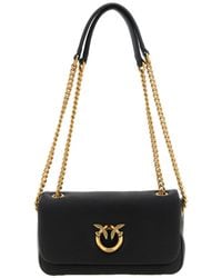 Pinko - Love Birds Foldover Top Shoulder Bag - Lyst