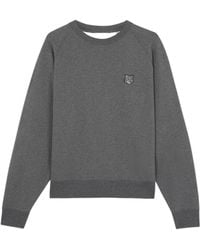 Maison Kitsuné - Maison Kitsuné Bold Fox Head Patch Oversized Sweatshirt - Lyst