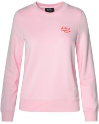 A.P.C. - Skye Logo Embroidered Crewneck Sweatshirt - Lyst