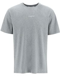 Maison Kitsuné - Logo-Embroidered Cotton T-Shirt - Lyst