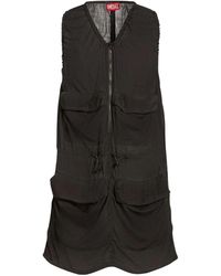 DIESEL - Solid-Colored Sleeveless Dress - Lyst