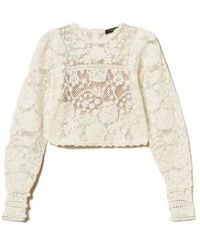 Twinset - Crochet Sweater - Lyst