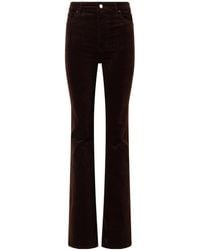 FRAME - High-Rise Wide-Leg Pants - Lyst