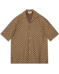 Gucci - Gg Supreme Oversized Shirt - Lyst