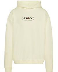 Maison Margiela - Logo Printed Long-Sleeved Hoodie - Lyst