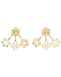 Tory Burch - Kira Four-Leaf Clover Earrings - Lyst