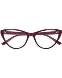 Gucci - Geometric-Frame Clear-Lens Glasses - Lyst