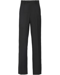 Prada - Wide-Leg Tailored Trousers - Lyst