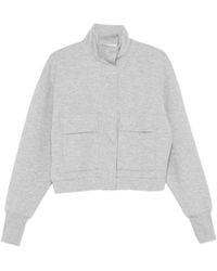 Patrizia Pepe - High Neck Zip-Up Sweatshirt - Lyst