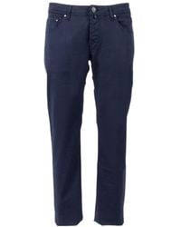 Jacob Cohen - Nick Logo Patch Straight-Leg Trousers - Lyst