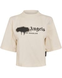 Palm Angels - Mockneck Cropped Top - Lyst