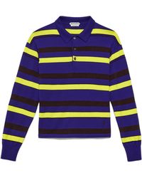 JW Anderson - Jw Anderson Striped Embroidered Polo Shirt - Lyst