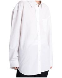 Alexander Wang - Long Sleeved Curved Hem Shirt - Lyst