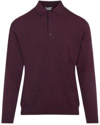 Etro - Logo Embroidered Knit Polo Shirt - Lyst