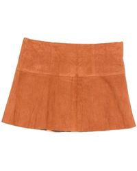 Isabel Marant - Suede Skirt - Lyst
