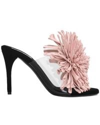 Alaïa - Alaïa Flower Embellished Heeled Sandals - Lyst