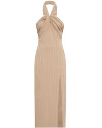 GIUSEPPE DI MORABITO - Halter-Neck Striped Dress - Lyst