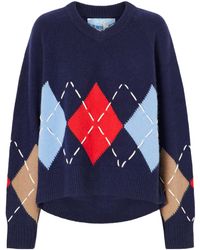 arch4 - Argyle Cashmere Sweater - Lyst