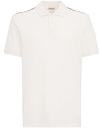 Moncler - Tricolor-Trimmed Cotton Polo Shirt - Lyst
