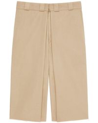 Givenchy - Raw Bottom Chino Bermuda Shorts - Lyst
