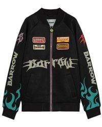 Barrow - Patch Print Zip-Up Jacket - Lyst