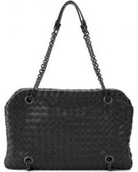Bottega Veneta - Woven Pattern Chain Handbag - Lyst
