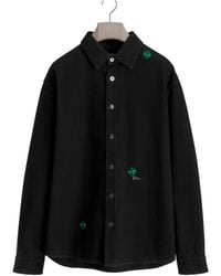 Dior - Overshirt With Clover Embroidery - Lyst