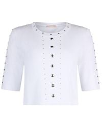 Liu Jo - Studded Knitted Top - Lyst