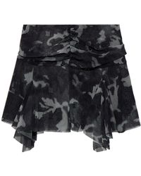 MISBHV - Ruched Tiered Skirt - Lyst