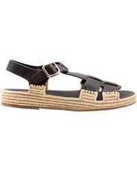 Paloma Barceló - Paloma Barceló Braided Platform Flat Sandals - Lyst