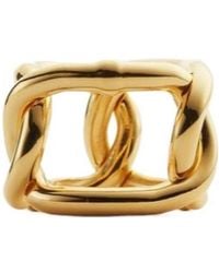 Bottega Veneta - Logo Chain Ring - Lyst