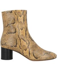 Isabel Marant - Snake Print Ankle Boots - Lyst