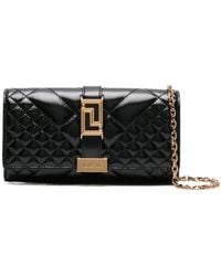 Versace - Greca Goddess Matelassé Chain-Linked Clutch Bag - Lyst