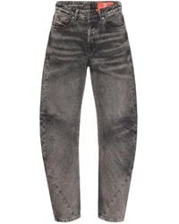 DIESEL - D-Twisty-Fsj Logo Patch Jeans - Lyst