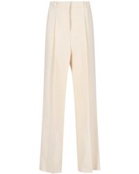 Ermanno Scervino - Crepe Wide-Leg Pants - Lyst