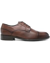 BOSS - Brogue Leather Oxford Shoes - Lyst
