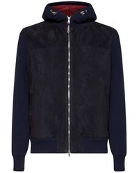 Brunello Cucinelli - Zip-Up Hooded Jacket - Lyst