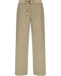 Ami Paris - Logo Detailed Drawstring Palazzo Pants - Lyst