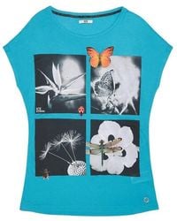 Iceberg - Printed T-Shirt With Round Neck - Lyst