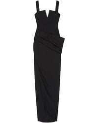 Givenchy - V-Neck Draped Dress - Lyst