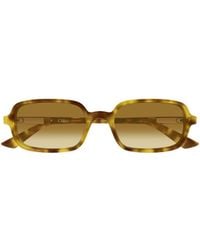 Chloé - Chloé Eyewear Rectangular Frame Sunglasses - Lyst